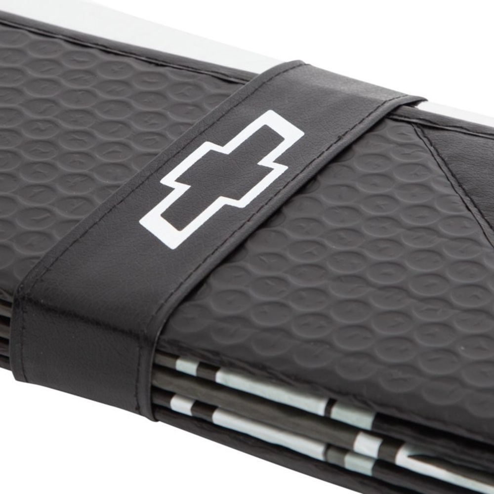 Chevrolet Universal Fit Accordion Automotive Sunshade Black